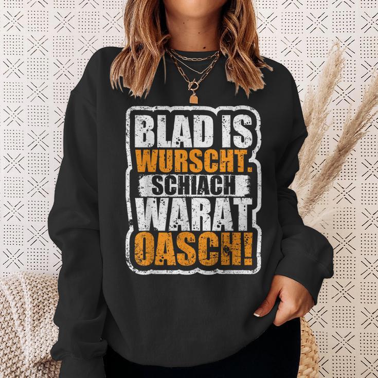 Slogan Blad Is Wurscht Dialect Sweatshirt Geschenke für Sie