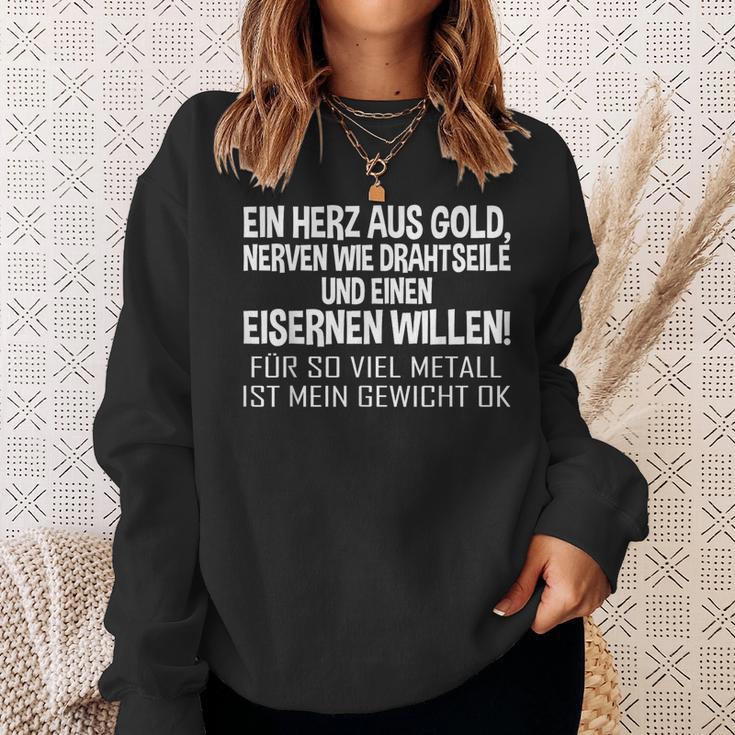 With Slogan Ein Herz Aus Gold Sweatshirt Geschenke für Sie