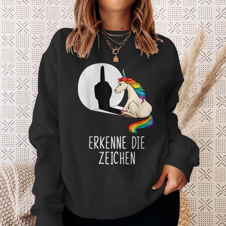 Unicorn Erkenne Die Zeichen Sweatshirt Geschenke für Sie