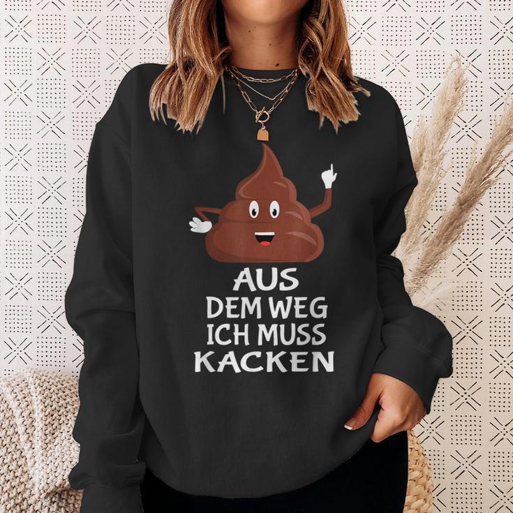 Furzen Pupsen Aus Dem Weg Ich Muss Kacken Sweatshirt Geschenke für Sie