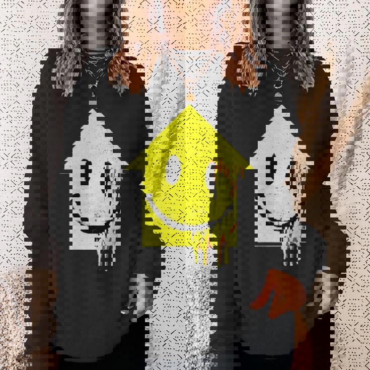 Fusione Acido House Sorriso Techno Acid House Rave Outfit Edm Felpa Regalos para ella