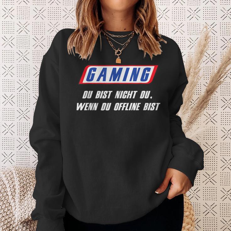 With ‘Gaming Du Bist Nicht Du Wenn Du Offline Bist’ Print Sweatshirt Geschenke für Sie