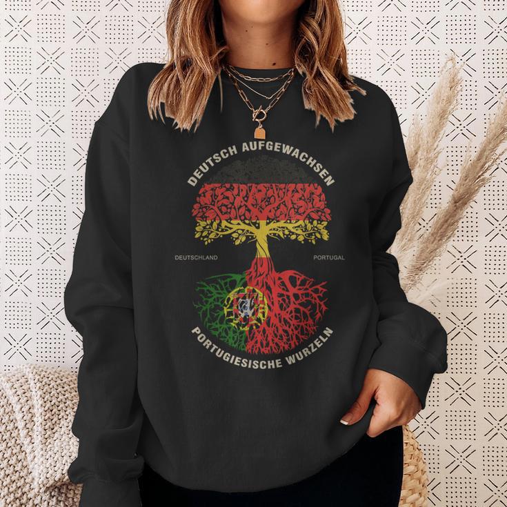 German Grown Portuguese Roots Portugal Flag Sweatshirt Geschenke für Sie