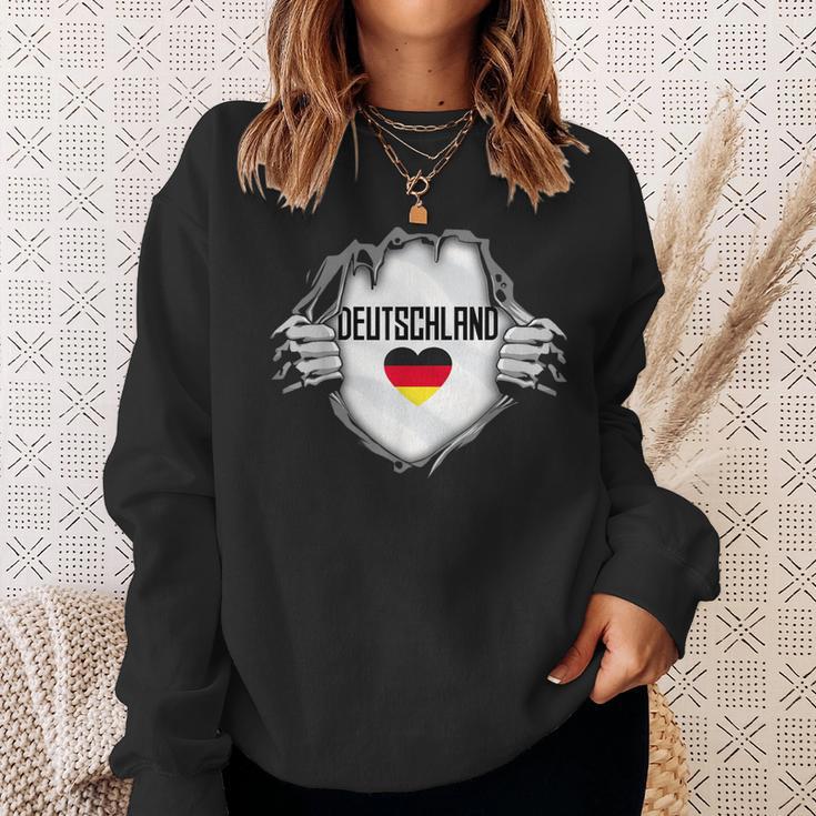 German National Flag Ich Liebe Deutschland Sweatshirt Geschenke für Sie