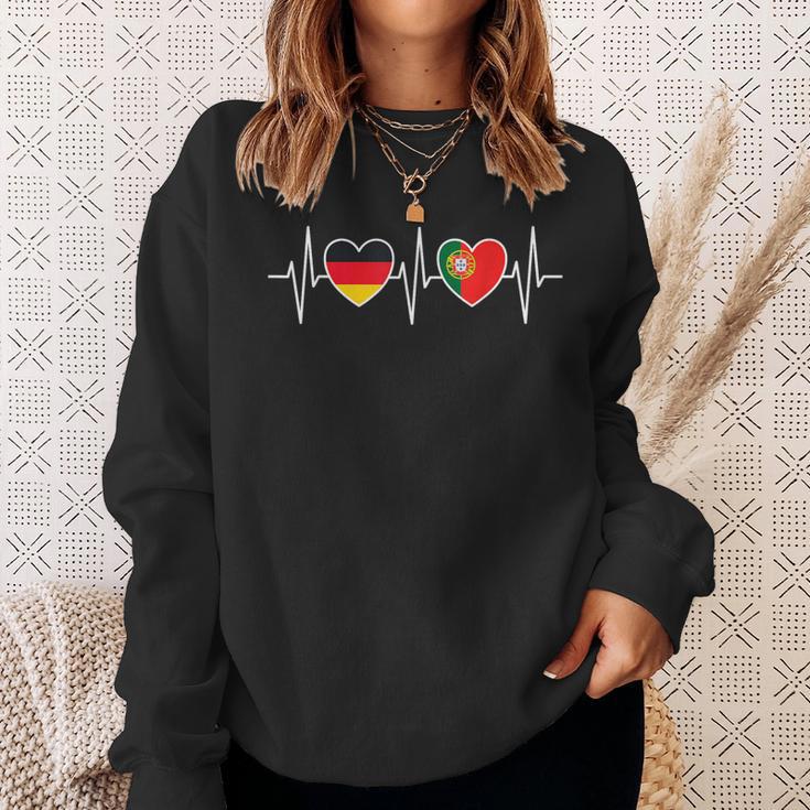 Germany And Portugal Portuguese Flag Sweatshirt Geschenke für Sie