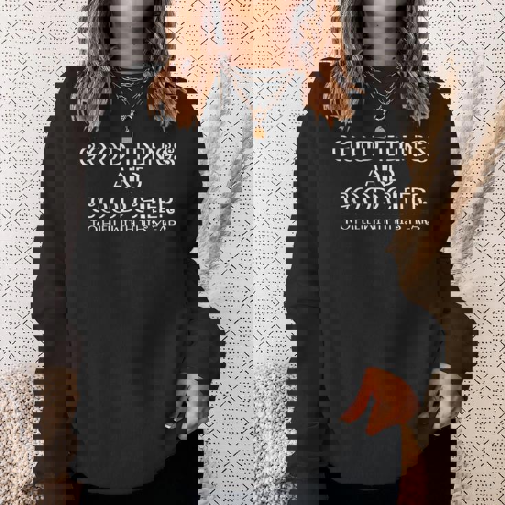 Good Tidings And Good Cheer To Hell With This Years Sweatshirt Gifts for Her