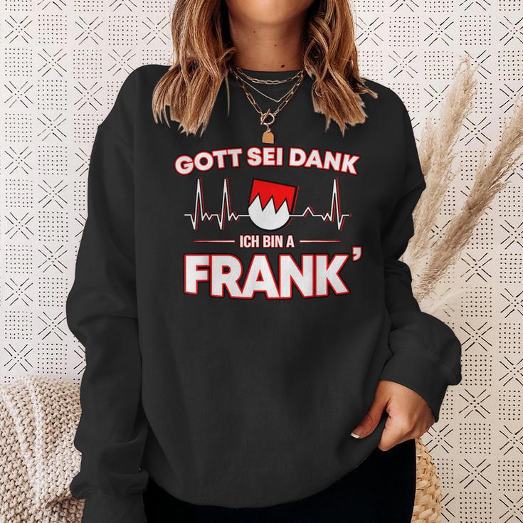 Gott Sei Danke Ich Bin A Frank Für Stolze Franken Sweatshirt Geschenke für Sie