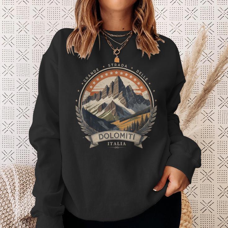 Grande Strada Delle Dolomiti Italian Road Trip Dolomites Sweatshirt Geschenke für Sie