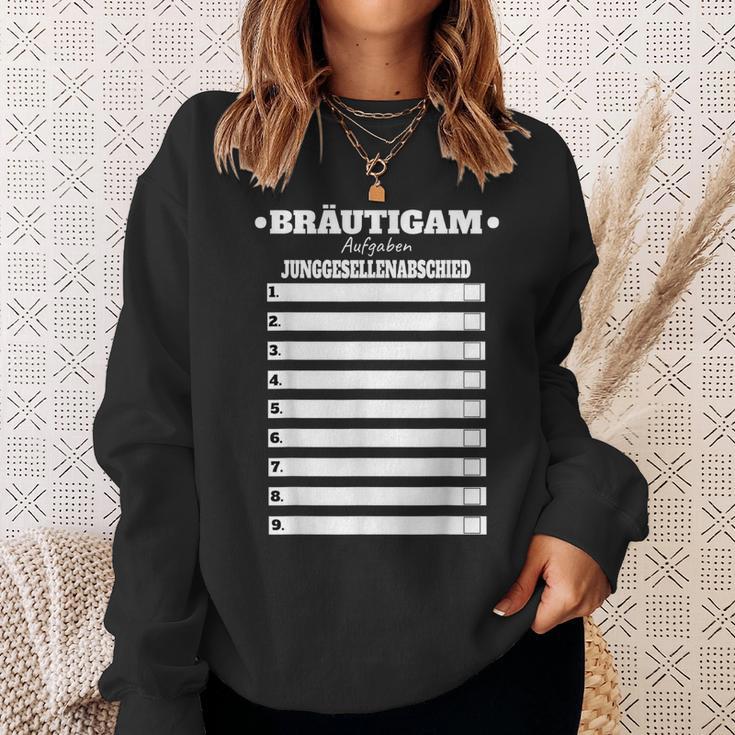 Groom Polterer Stag Party Tasks Fun Sweatshirt Geschenke für Sie