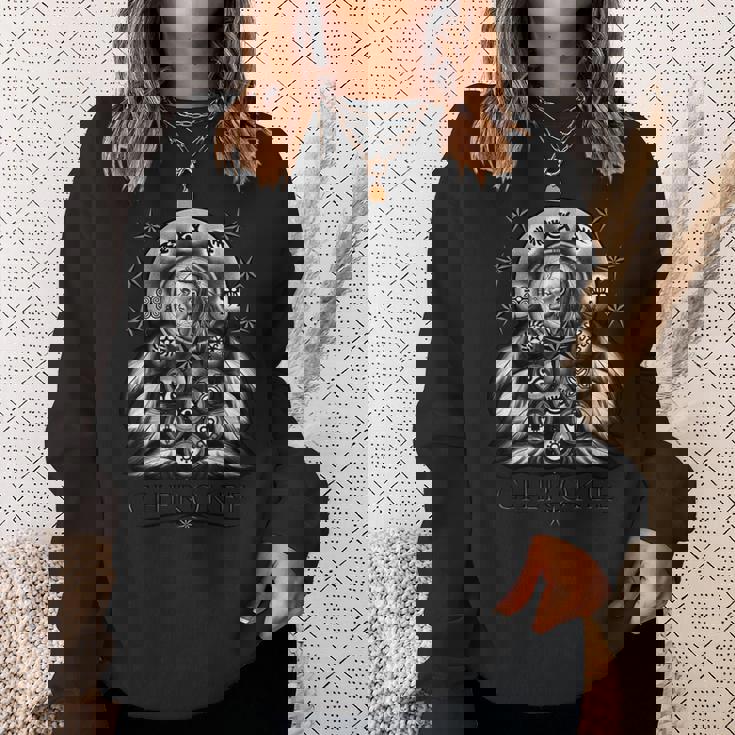 Guerrier Indien Amérindien Cherokee Attrape-Rêves Sweater e Cadeaux pour elle