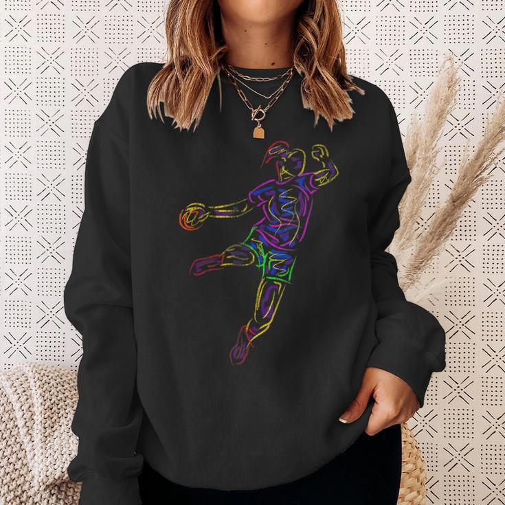 Handball Player Handball Sweatshirt Geschenke für Sie