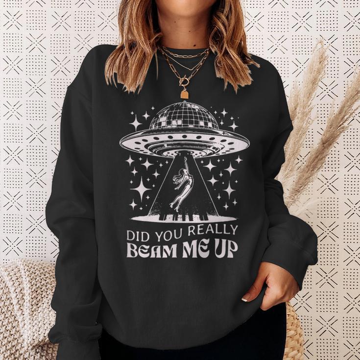 Hast Du Mich Wirklich Hochgestrahlt Ufo Sweatshirt Geschenke für Sie