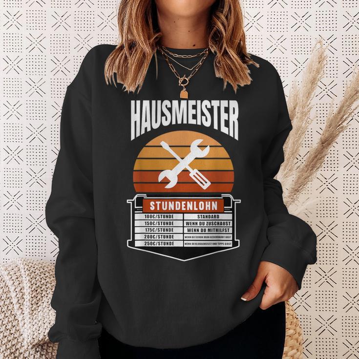 Hausmeister Stundenlohn Hauswart Preisliste Haustechniker Sweatshirt Geschenke für Sie