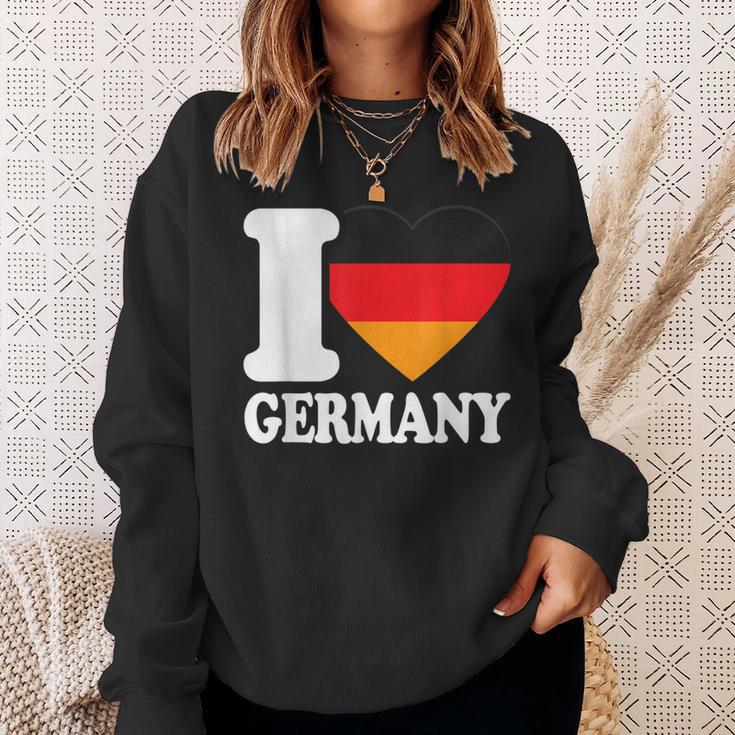 With I Heart Deutschland I Heart Germany Germany Flag Sweatshirt Geschenke für Sie