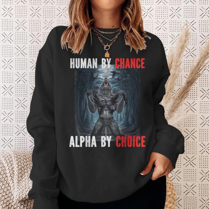 I Heart Werewolfs Alpha Cringe Werewolf Wolf Meme Sweatshirt Geschenke für Sie