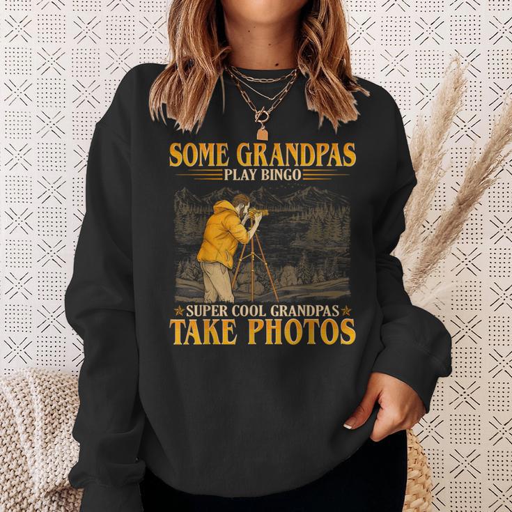 Herren Coole Opas Nehmen Sie Fotos Goldener Eleganter Stil Sweatshirt Geschenke für Sie