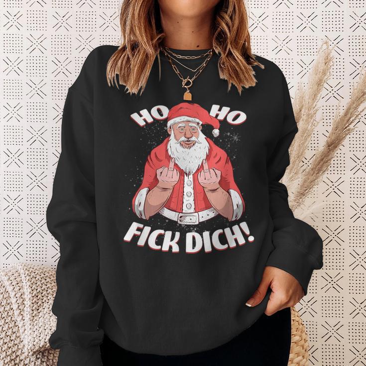 Ho Ho Fick Dich Christmas I Anti Christmas Sweatshirt Geschenke für Sie