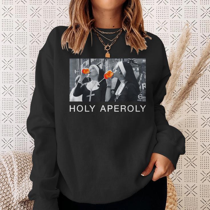 Holy Aperoly X Nunnen Christi Spritz Aperollin Fun Aperoli Sweatshirt Geschenke für Sie