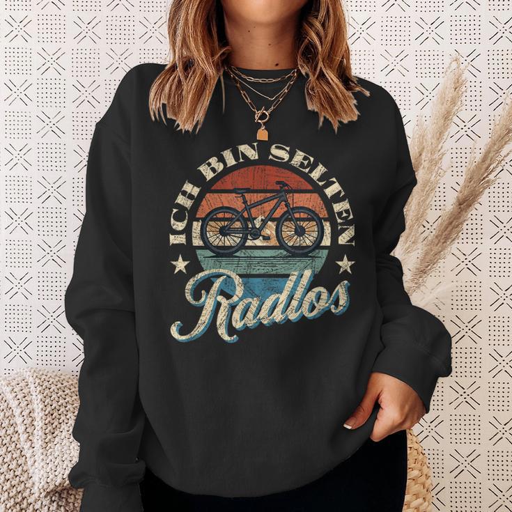 Ich Bin Selten Radlos Biker Bicycle Mtb Sweatshirt Geschenke für Sie