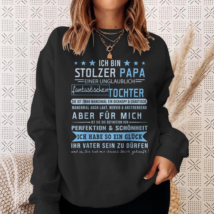 Ich Bin Stolzer Papaater Tochter Eltern Geschenk Ich Bin Sweatshirt Geschenke für Sie