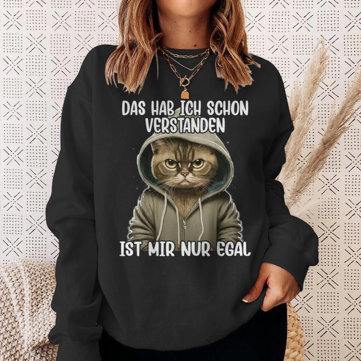 Ich Hab Das Schonerstanden Ist Mir Nur Egal Cat Sweatshirt Geschenke für Sie