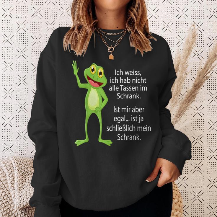 Ich Habe Nicht Alle Masse Im Schrank Frosch Ich Habe Nicht Alle Tassen Sweatshirt Geschenke für Sie