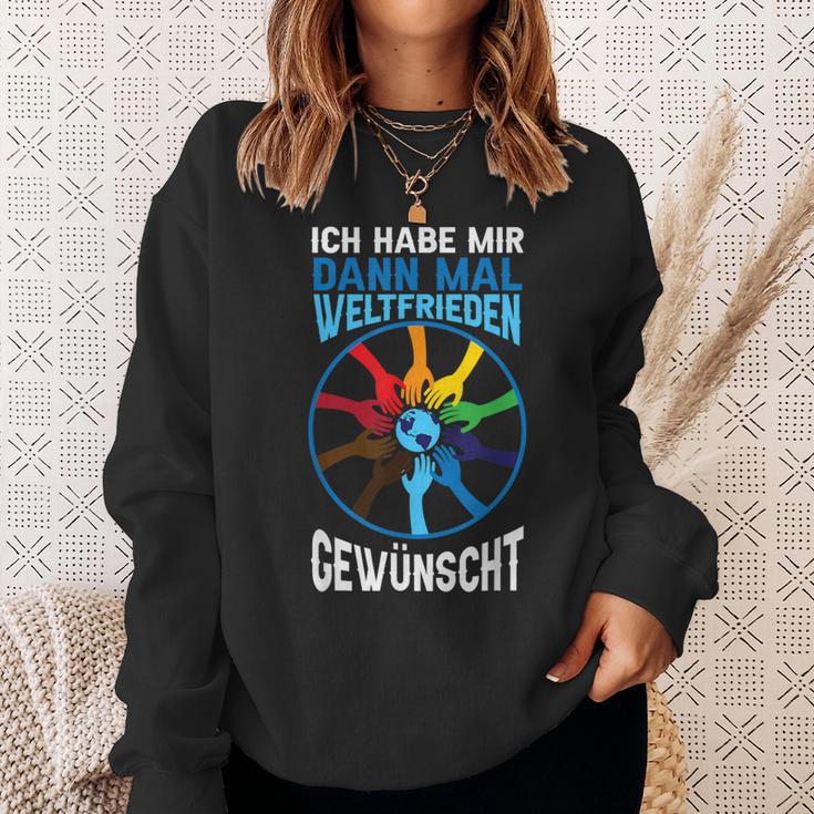 Ich Habe Weltfrieden Gewwunscht Sweatshirt Geschenke für Sie