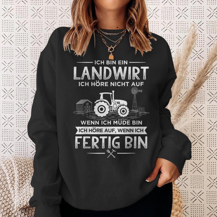 Ich Höre Nicht Auf Wenn Ich Mübin Farmer Ich Sweatshirt Geschenke für Sie