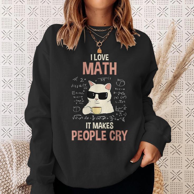 Ich Liebe Mathe Es Bringt Leute Zum Weinen Lehr Sweatshirt Geschenke für Sie