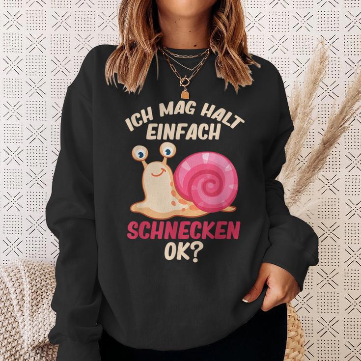 Ich Mag Halt Einfach Schnecken Ok Snail Sweatshirt Geschenke für Sie