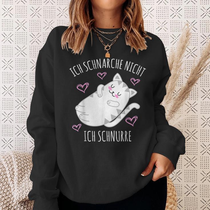 Ich Schnarche Nicht Ich Schnurre Saying Sleep Pyjama Sweatshirt Geschenke für Sie