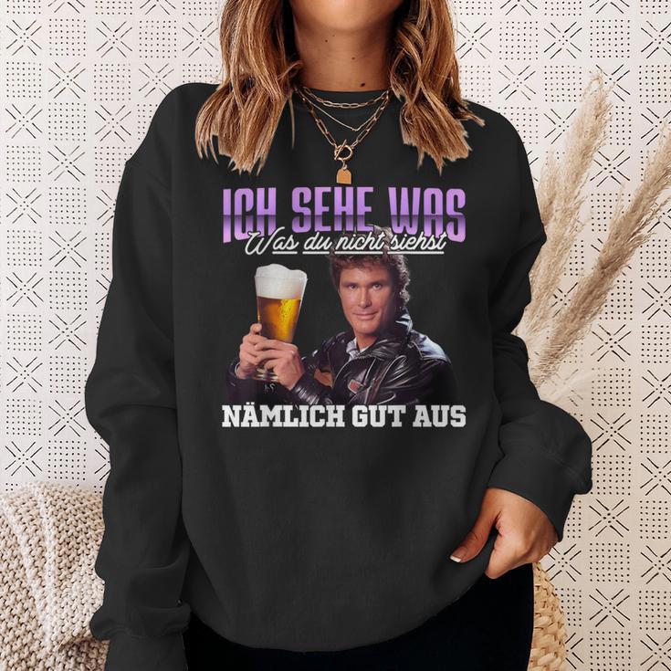 Ich Sehe Was Was Du Nicht Siehst Nämlich Gut Aus Bier Sweatshirt Geschenke für Sie