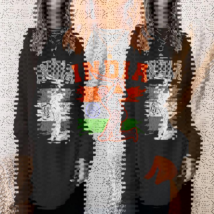 India Cricket Supporters Jersey Indian Cricket Fans Sweatshirt Gifts for Her