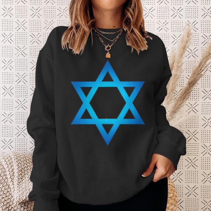 Israel Flag Small Star Of David Judaism Hexagram Symbol Sweatshirt Geschenke für Sie