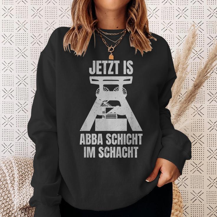 Jetzt Is Aber Schicht Förderturm Ruhrpottdeutsch Sweatshirt Geschenke für Sie