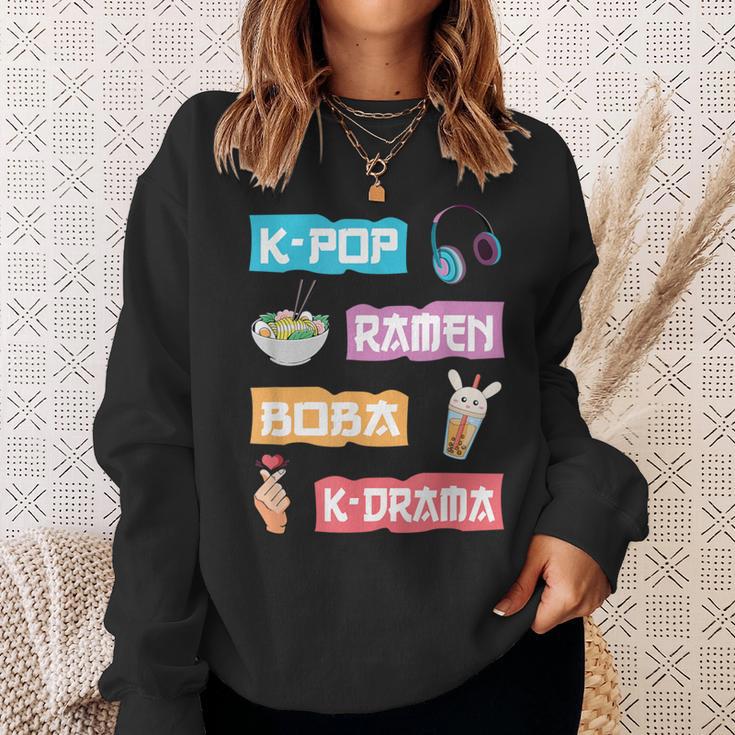 K-Pop Ramen Boba K-Drama Cute Anime Ramen Sweatshirt Geschenke für Sie