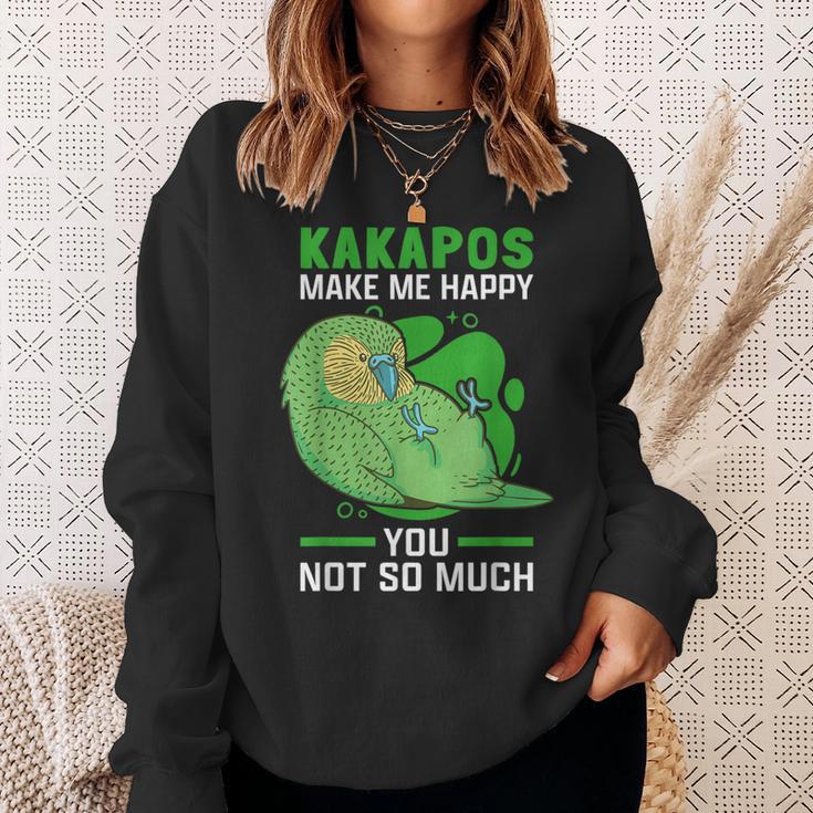 Kakapos Machen Glücklich New Zealand Flying Kakapo Sweatshirt Geschenke für Sie