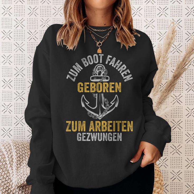 Kapitän To Boat Driving Geboren Sweatshirt Geschenke für Sie