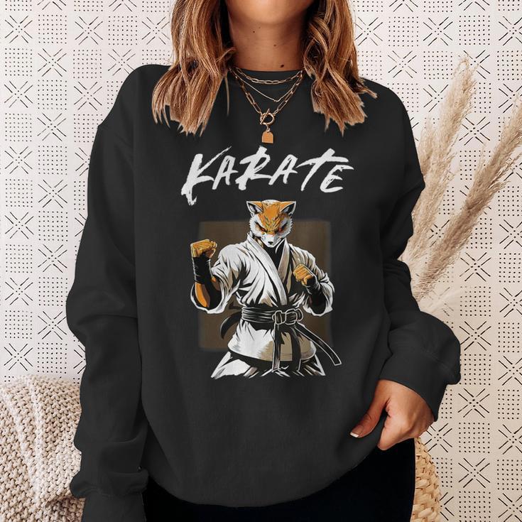 Karateka Karate Fox Sweatshirt Geschenke für Sie