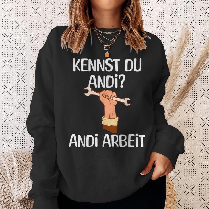 Kennst Du Andi Andi Arbeit Craftsman Sweatshirt Geschenke für Sie