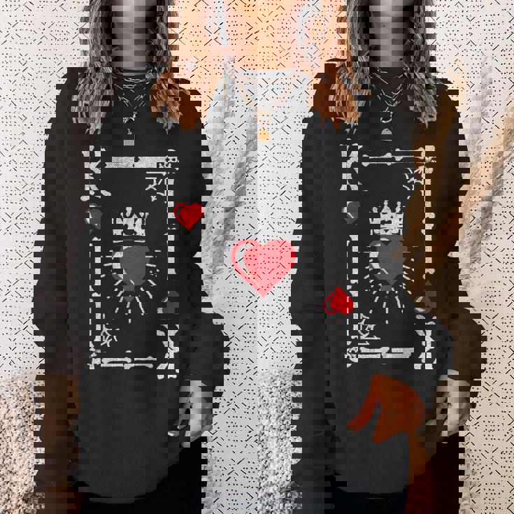 King Of Hearts Card Costume Halloween King Of Hearts Sweatshirt Gifts for Her