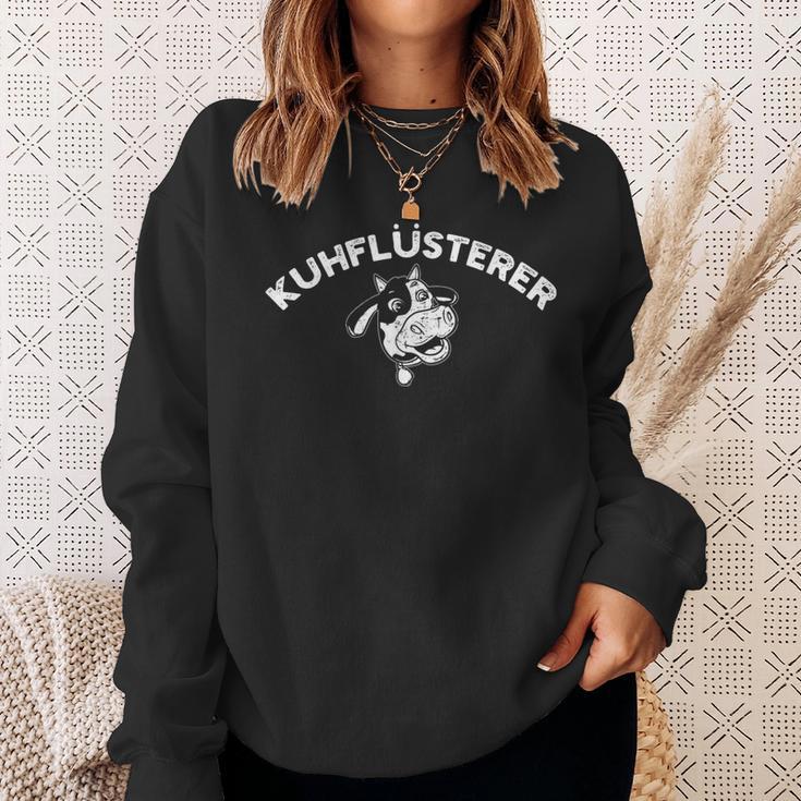 Kuhflüsterer Kühe Muh Sweatshirt Geschenke für Sie