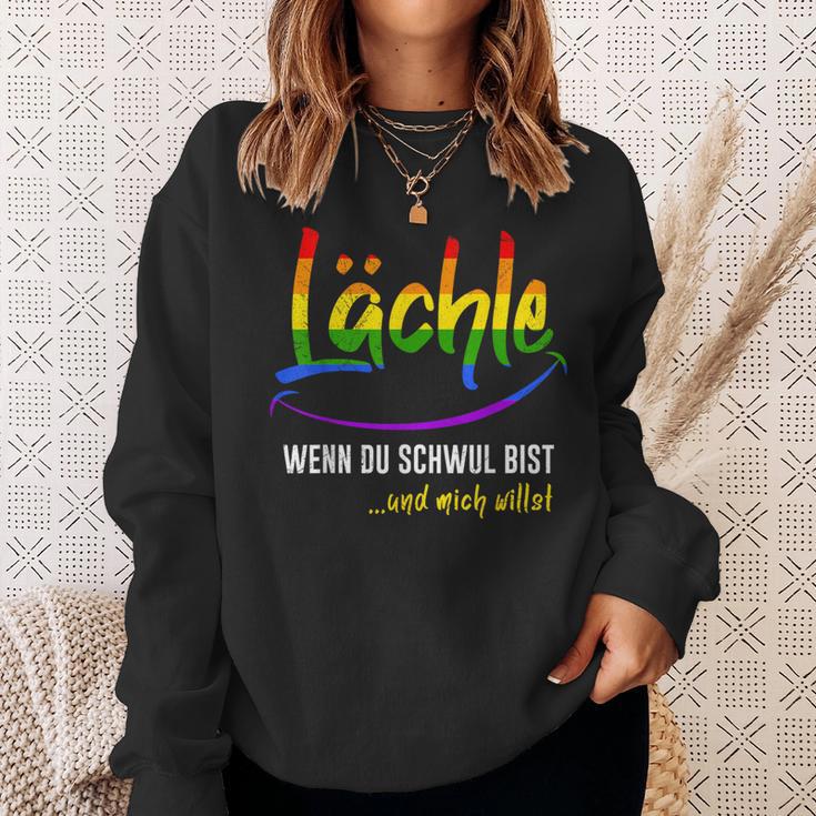 Lächle Wenn Du Schwul Bist Gay Pride Lgbt Pride Gay Sweatshirt Geschenke für Sie