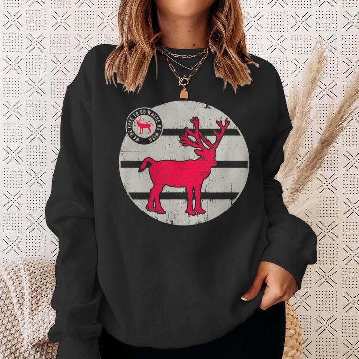 Lapland Reindeer Norway Sweden Finland Rudolph Reindeer Sweatshirt Geschenke für Sie