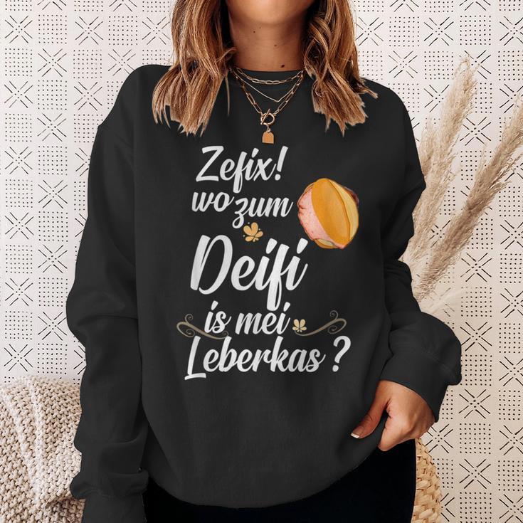 Leberkäse Leberkas Leberkässemmel Fleischkäse Bayern Sweatshirt Geschenke für Sie