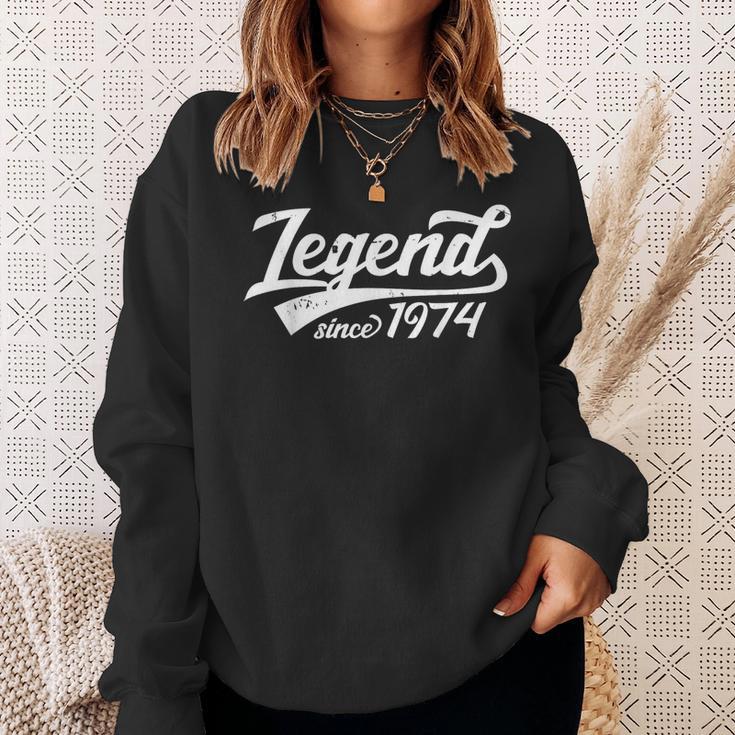 Legende Seit 1974 Geschenk 50 Geburtstag Jahrgangintage Sweatshirt Geschenke für Sie