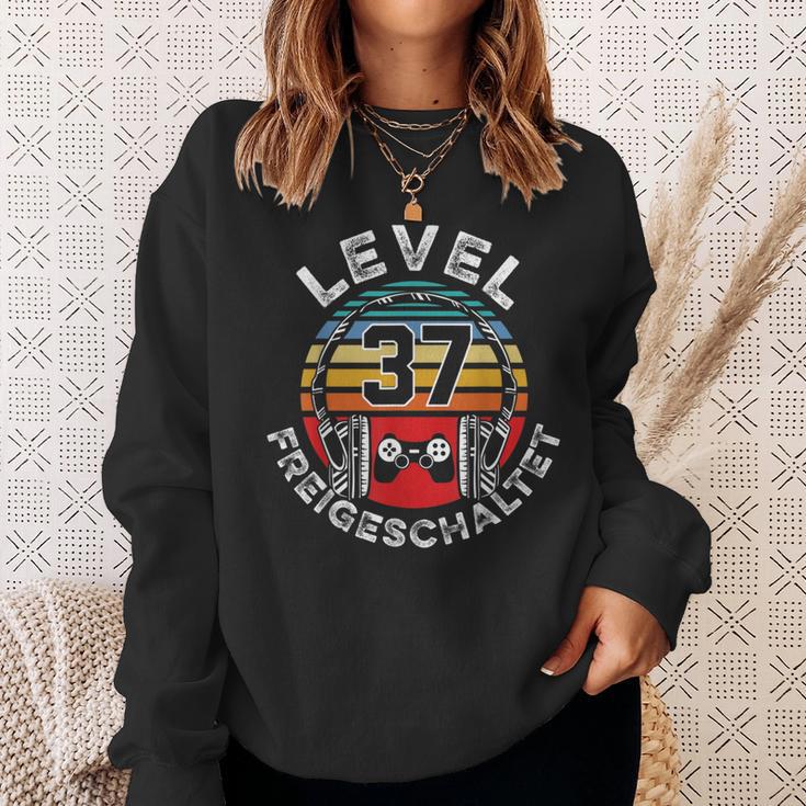 Level 37 Jahre Geburtstags Männer Gamer 37 Geburtstag Sweatshirt Geschenke für Sie