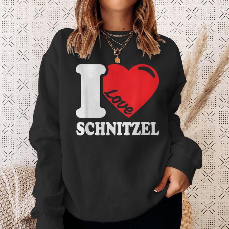 I Love Schnitzel Ich Liebe Schnitzel Schnitzel Sweatshirt Geschenke für Sie