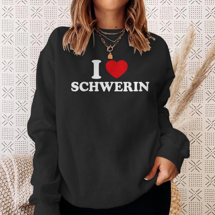 I Love Schwerin Sweatshirt Geschenke für Sie