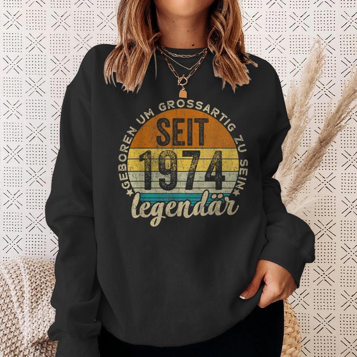 Lustiger 50 Geburtstag -Intage 1974 Geburtstag 50 Jahre Sweatshirt Geschenke für Sie